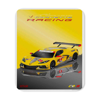 Chevrolet Corvette C8 Racing Rectangle Gaming Mouse Pad Rubber Backing