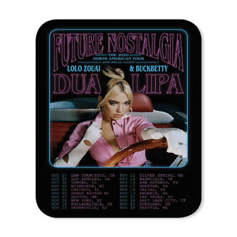 Dua Lipa Future Nostalgia Tour Rectangle Gaming Mouse Pad Rubber Backing