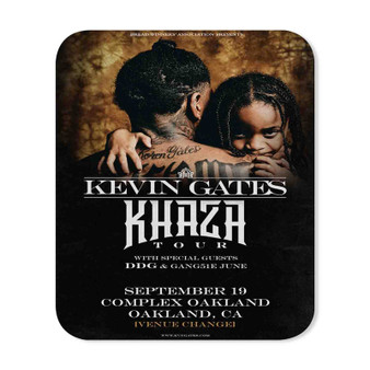 Kevin Gates Khaza Rectangle Gaming Mouse Pad Rubber Backing