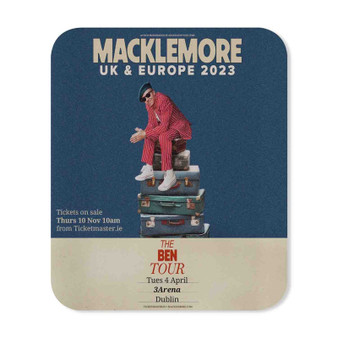 Macklemore 2023 Tour Rectangle Gaming Mouse Pad Rubber Backing