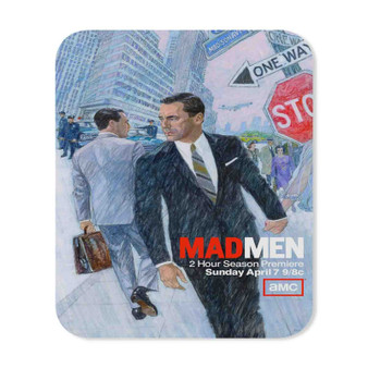 Mad Men Vintage Rectangle Gaming Mouse Pad Rubber Backing