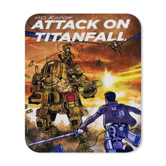 Attack on Titanfall Anime Rectangle Gaming Mouse Pad Rubber Backing