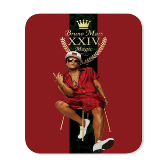 Bruno Mars 24k Magic Music Rectangle Gaming Mouse Pad Rubber Backing