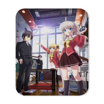 Charlotte Anime Rectangle Gaming Mouse Pad Rubber Backing