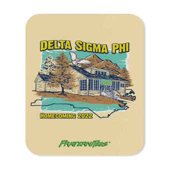 Delta Sigma Phi Homecoming 2022 Rectangle Gaming Mouse Pad Rubber Backing