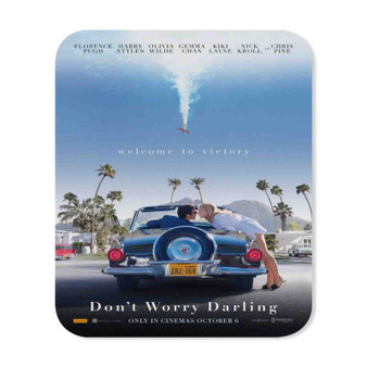 Don t Worry Darling Kiss Rectangle Gaming Mouse Pad Rubber Backing