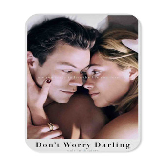 Don t Worry Darling Movie Rectangle Gaming Mouse Pad Rubber Backing