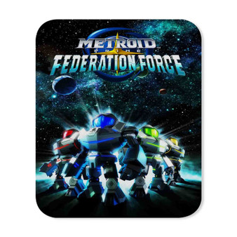 MEtroid Prime Federation Force Rectangle Gaming Mouse Pad Rubber Backing