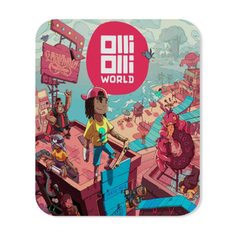 Olli Olli World Rectangle Gaming Mouse Pad Rubber Backing
