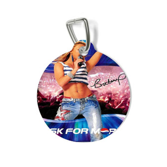 Britney Spears Pepsi Concert Round Pet Tag Coated Solid Metal for Cat Kitten Dog