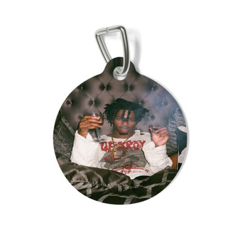 Playboi Carti Round Pet Tag Coated Solid Metal for Cat Kitten Dog