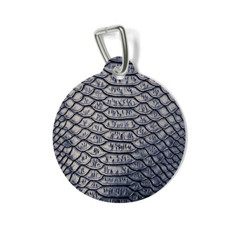 Snake Skin Round Pet Tag Coated Solid Metal for Cat Kitten Dog