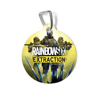 Tom Clancy s Rainbow Six Extraction Round Pet Tag Coated Solid Metal for Cat Kitten Dog