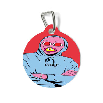 Tyler The Creator Cherry Bomb 2 Round Pet Tag Coated Solid Metal for Cat Kitten Dog