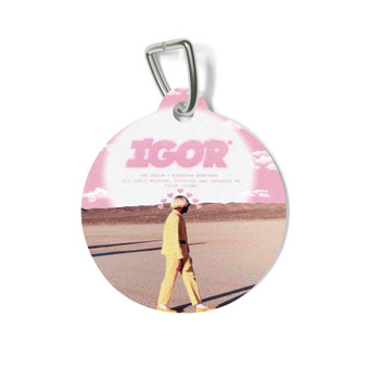 Tyler the Creator Vote Igor Round Pet Tag Coated Solid Metal for Cat Kitten Dog