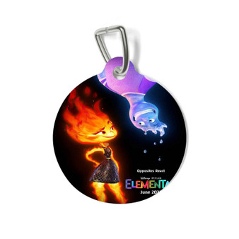 Disney Elemental Round Pet Tag Coated Solid Metal for Cat Kitten Dog