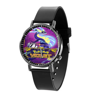 Pok mon Violet Black Quartz Watch With Gift Box