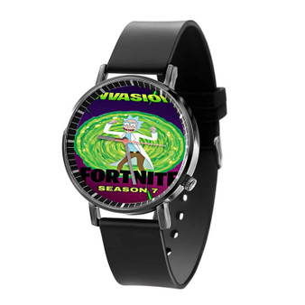 Rick and Morty Fortnite Black Quartz Watch With Gift Box