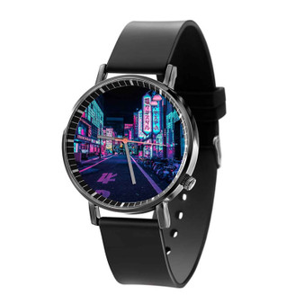 Tokyo A Neon Wonderland Black Quartz Watch With Gift Box