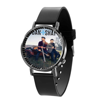 Dan Shay Black Quartz Watch With Gift Box