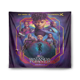Black Panther Wakanda Forever Indoor Wall Polyester Tapestries Home Decor