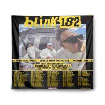 Blink 182 World Tour 2023 Indoor Wall Polyester Tapestries Home Decor