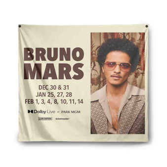 Bruno Mars 2023 Tour Indoor Wall Polyester Tapestries Home Decor