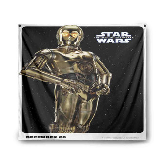 C3 PO Star Wars Indoor Wall Polyester Tapestries Home Decor