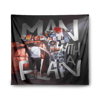 Man With A Plan Indoor Wall Polyester Tapestries Home Decor