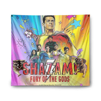 Shazam Fury of the Gods Movie Indoor Wall Polyester Tapestries Home Decor