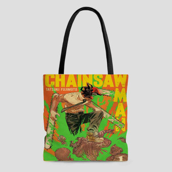 Chainsaw Man Vintage Tote Bag AOP