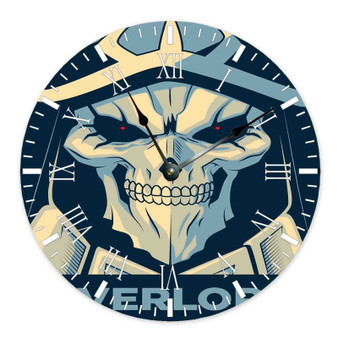 Overlord Ainz Ooal Gown Round Non-ticking Wooden Black Pointers Wall Clock