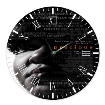 Precious Movie 3 Round Non-ticking Wooden Black Pointers Wall Clock