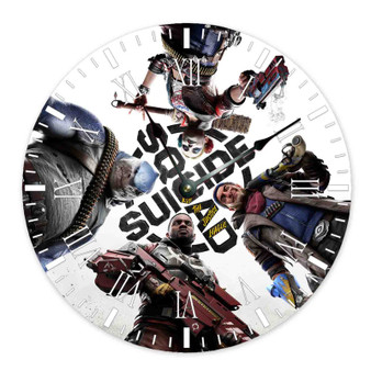 Suicide Squad Kill the Justice League Round Non-ticking Wooden Black Pointers Wall Clock