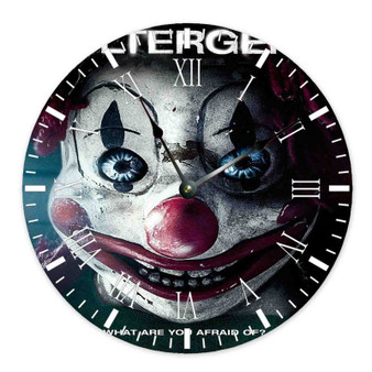 Poltergeist Horror Round Non-ticking Wooden Black Pointers Wall Clock