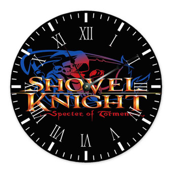 Shovel Knight Specter of Torment Round Non-ticking Wooden Black Pointers Wall Clock