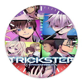 Trickster Edogawa Ranpo Shounen Tanteidan Yori Round Non-ticking Wooden Black Pointers Wall Clock