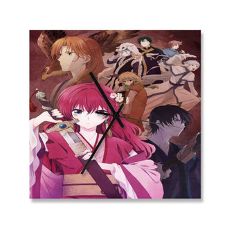 Akatsuki no Yona Top Selling Square Silent Scaleless Wooden Wall Clock Black Pointers