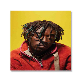 Lil Uzi Vert Top Selling Square Silent Scaleless Wooden Wall Clock Black Pointers