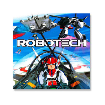 Robotech Newest Square Silent Scaleless Wooden Wall Clock Black Pointers