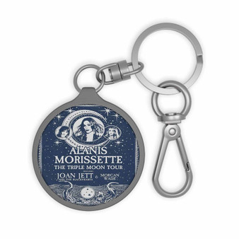 Alanis Morissette The Triple Moon Tour Custom Keyring Tag Acrylic Keychain With TPU Cover