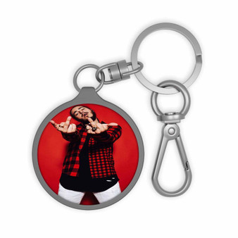 Post Malone Best Custom Keyring Tag Acrylic Keychain With TPU Cover