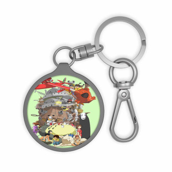 Studio Ghibli Custom Keyring Tag Acrylic Keychain With TPU Cover