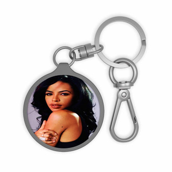 Aaliyah Custom Keyring Tag Acrylic Keychain With TPU Cover