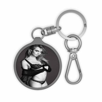 Cara Delevingne Beauty Custom Keyring Tag Acrylic Keychain With TPU Cover