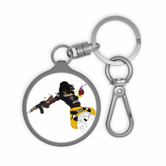 Chief Keef Custom Keyring Tag Acrylic Keychain With TPU Cover