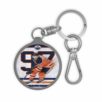 Connor Mc David Edmonton Oilers NHL Custom Keyring Tag Acrylic Keychain With TPU Cover