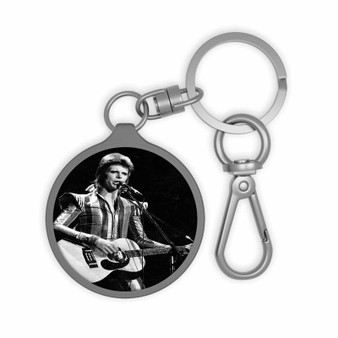 David Bowie Guitar Custom Keyring Tag Acrylic Keychain With TPU Cover