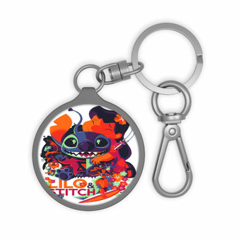 Disney Lilo Stitch Custom Keyring Tag Acrylic Keychain With TPU Cover