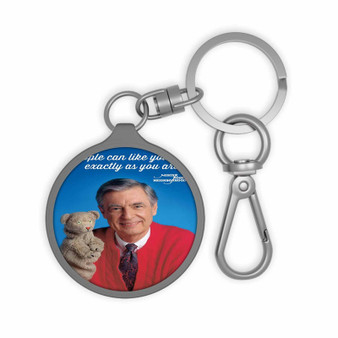 Mister Rogers As You are Custom Keyring Tag Acrylic Keychain With TPU Cover